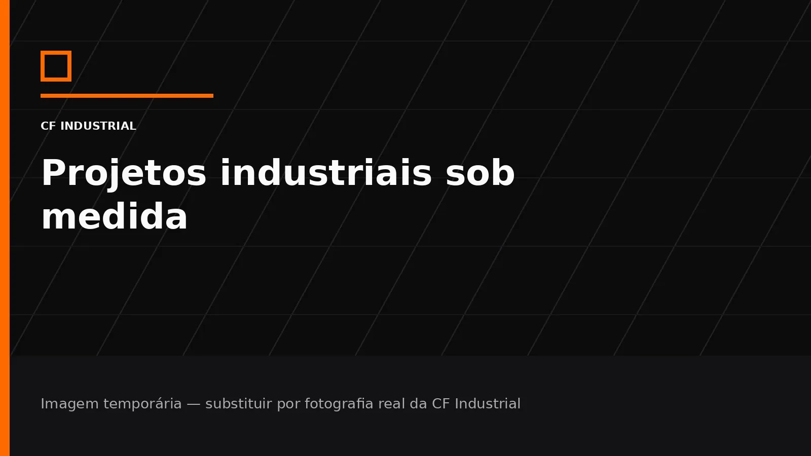 Imagem gráfica temporária para projeto industrial da CF Industrial